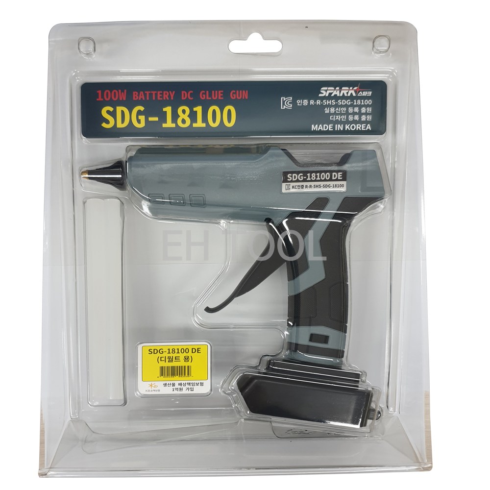 화성기전 국산 무선 충전 글루건 SDG-18100DE 디월트용 18V 100W 베어툴 배터리 미포함 핫멜트건 42,000원
