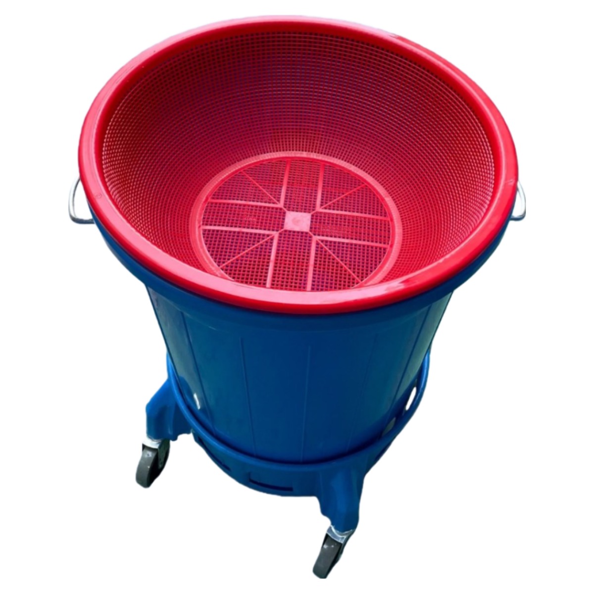 잔반통 거름망 있는 대형 음식물쓰레기통 110리터 업소용 이동식 짬통, 1세트, 바퀴 있음 59,700원