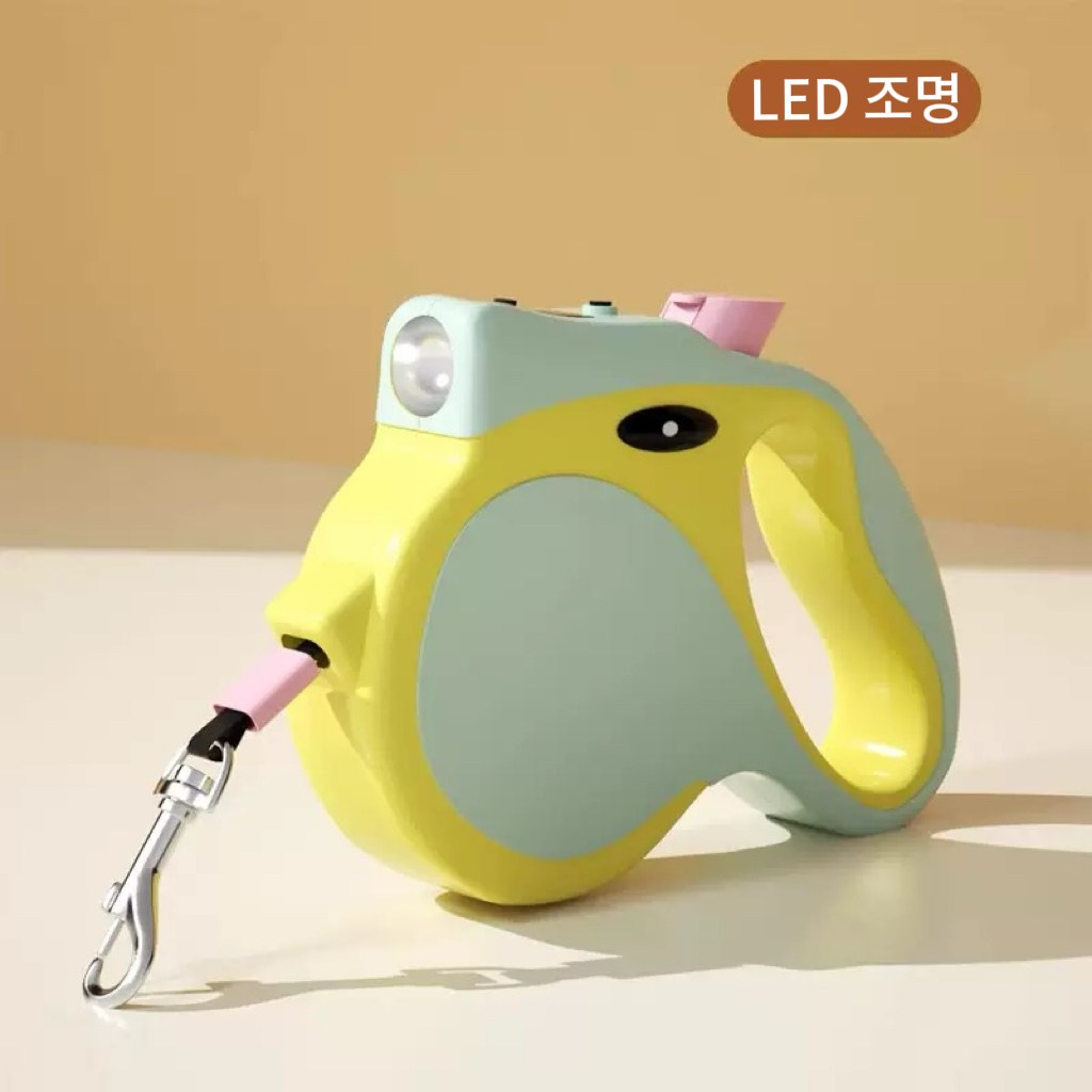 까미네  LED조명 강아지 리드줄 꼬임방지 이탈방지 원터치 자동 LED조명 리드줄 목줄 19,800원
