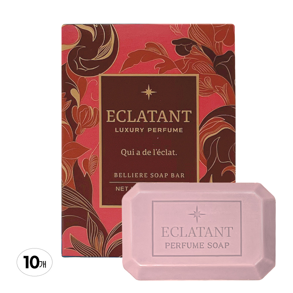 에끌라땅 벨리에르 향수비누, 80g, 10개입, 플로럴머스크향, 10개입, 80g 12,900원