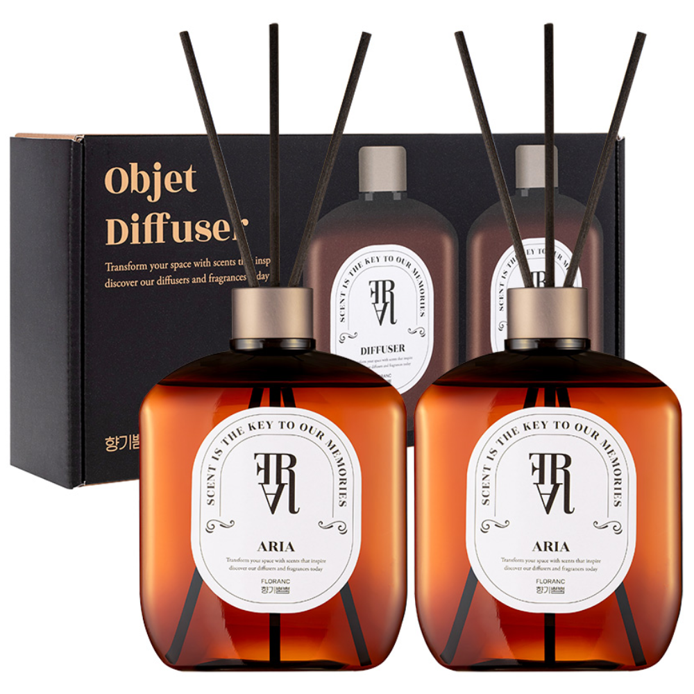플로랑 오브제 대용량 디퓨저 향기뿜뿜 2구 선물세트 18,100원