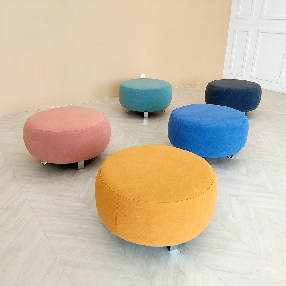 화장대 드레스룸 옷방 인테리어 1인용 스툴 방수 스웨이드, 머스타드 244,500원