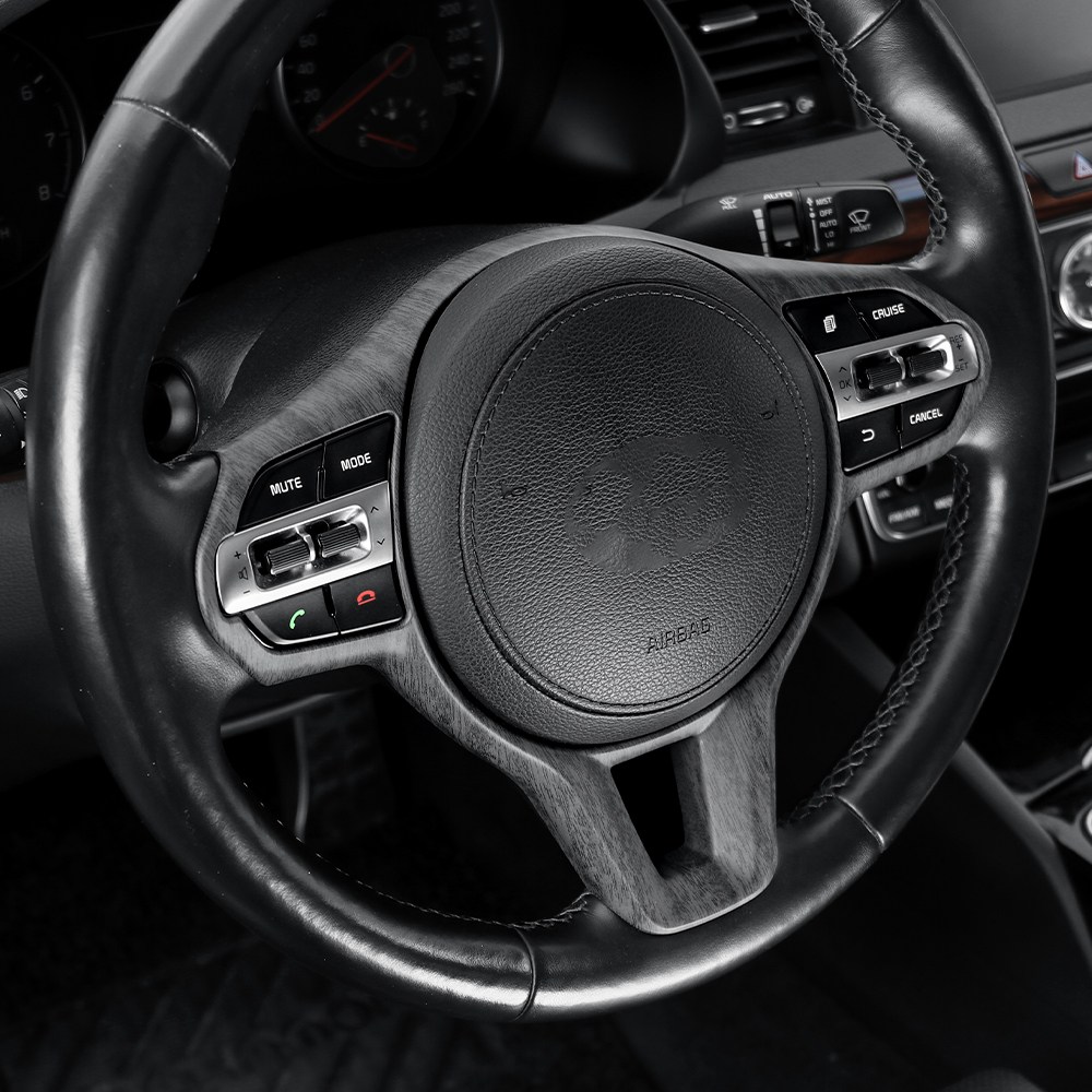 유투카 호환 올뉴 K7 튜닝 핸들프레임 커버 우드 카본 몰딩 용품 차량 드레스업 47,500원