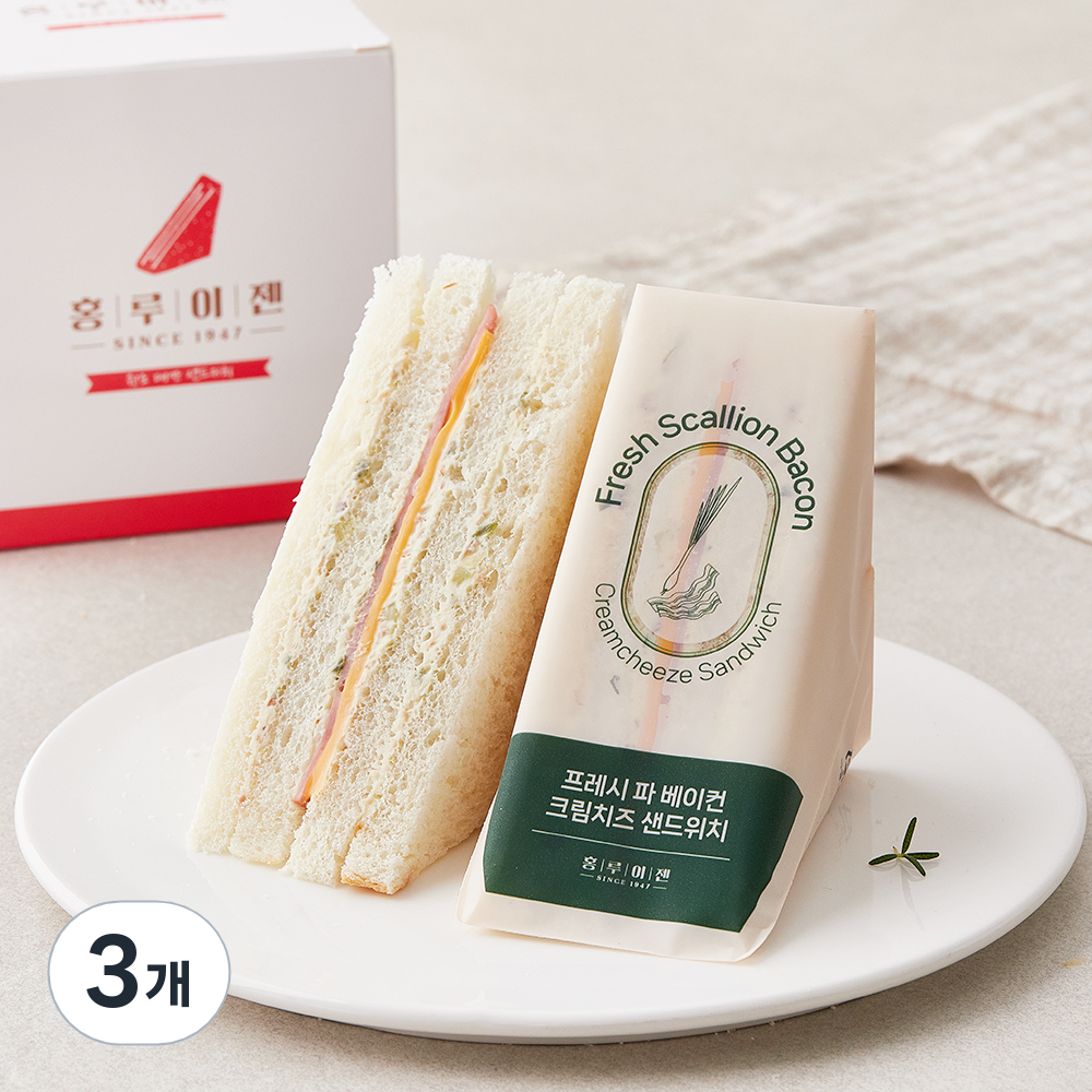 [로켓프레시] 홍루이젠 프레시 파 베이컨 크림치즈 샌드위치 4개입, 300g, 3개 39,330원