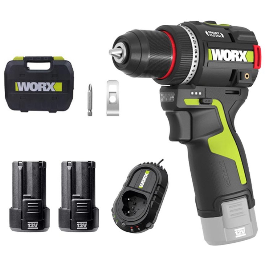 웍스 WU135.2 2.5Ah 배터리2개 12V 미니 드릴드라이버 키레스척 너구리해외쇼핑 99,900원