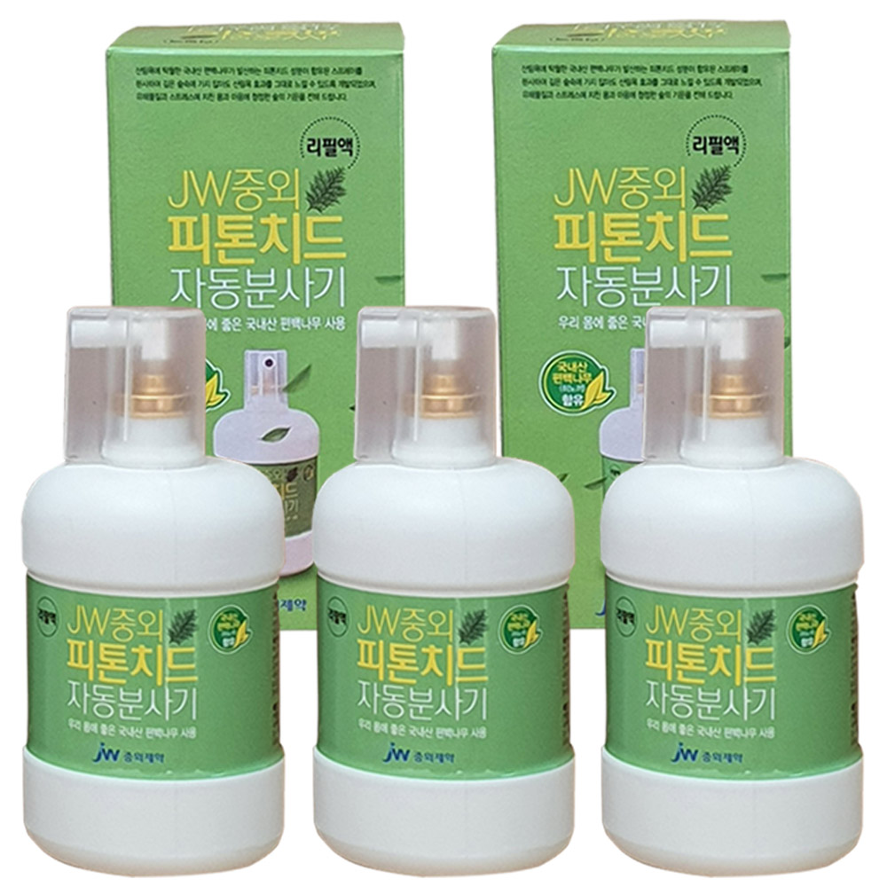중외제약 자동분사기 리필액 240ml 방향제 피톤치드, 240ml, 5개, 피톤치드 43,750원