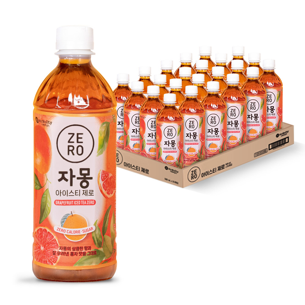 맥널티커피 제로 자몽 아이스티, 500ml, 24개 17,500원