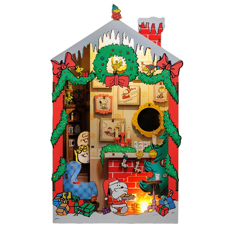 핸즈크라프트X피너츠 정품 라이선스 DIY 미니어처 피너츠 스누피 크리스마스 하우스 46,000원