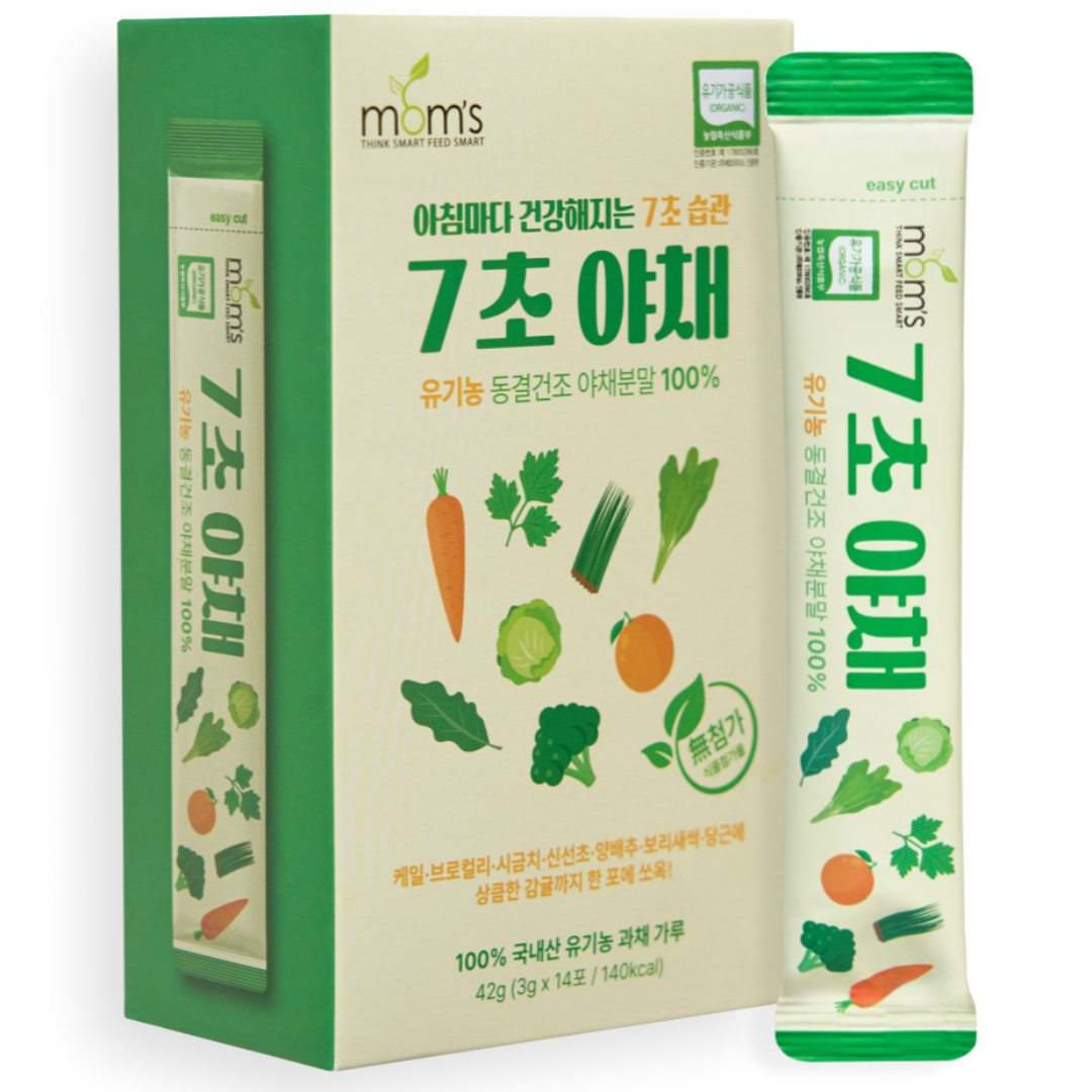 7초야채 유기농 생식 아침식사대용 선식 동결건조 야채분말가루 100퍼센트, 1박스, 42g 24,150원