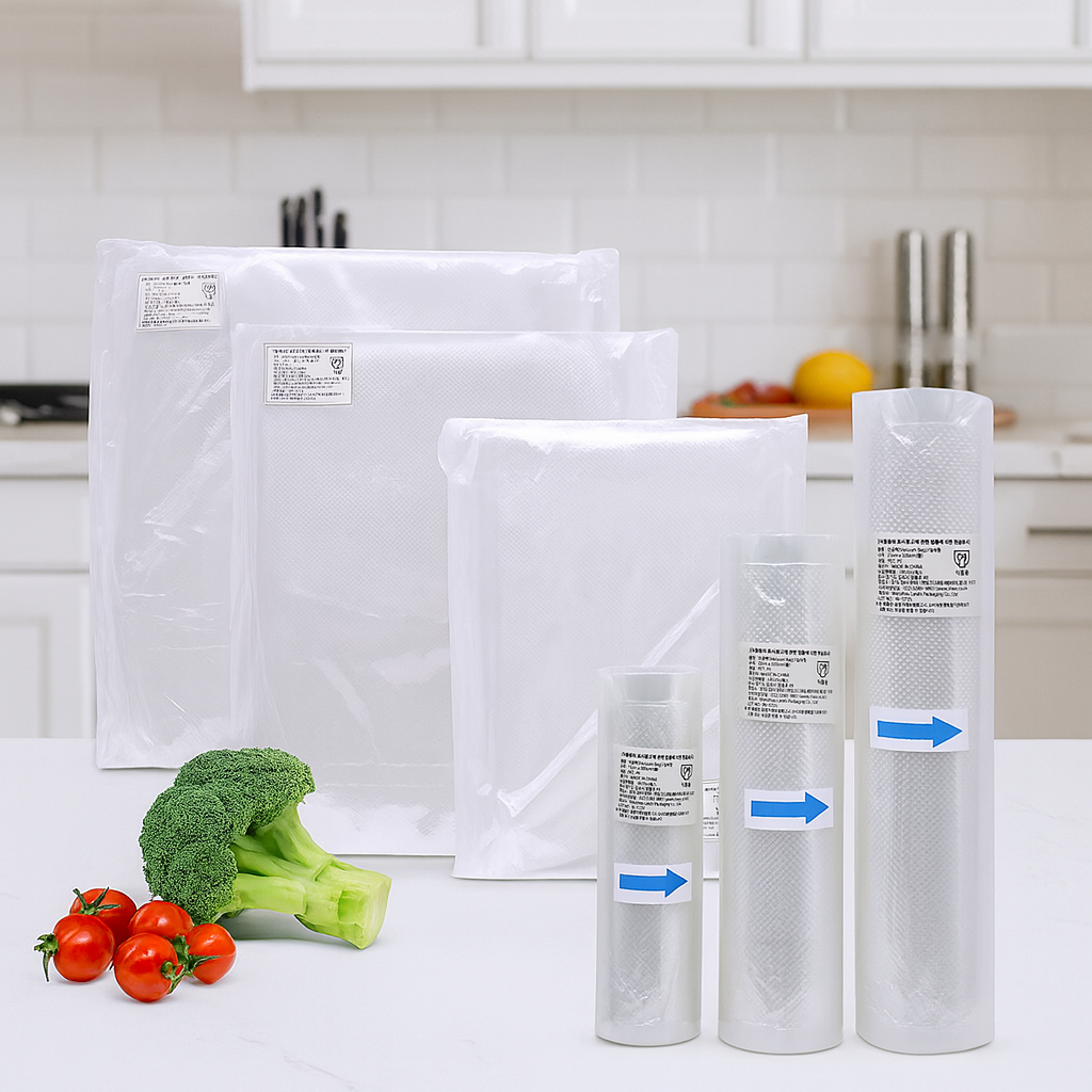 헬로제인 식품 진공포장지 6종 풀세트 (파우치3종+롤3종), 1세트, 롤3종+파우치3종 19,900원