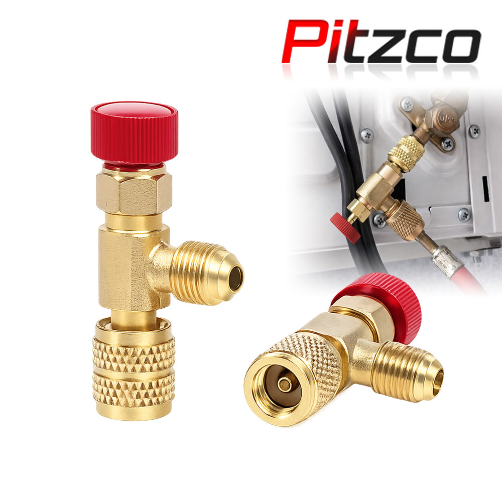 피츠코 냉매 컨트롤 밸브 R22 1/4 R410 5/16 에어컨 실외기 가스 충전 연결 아답터, 1개 5,500원