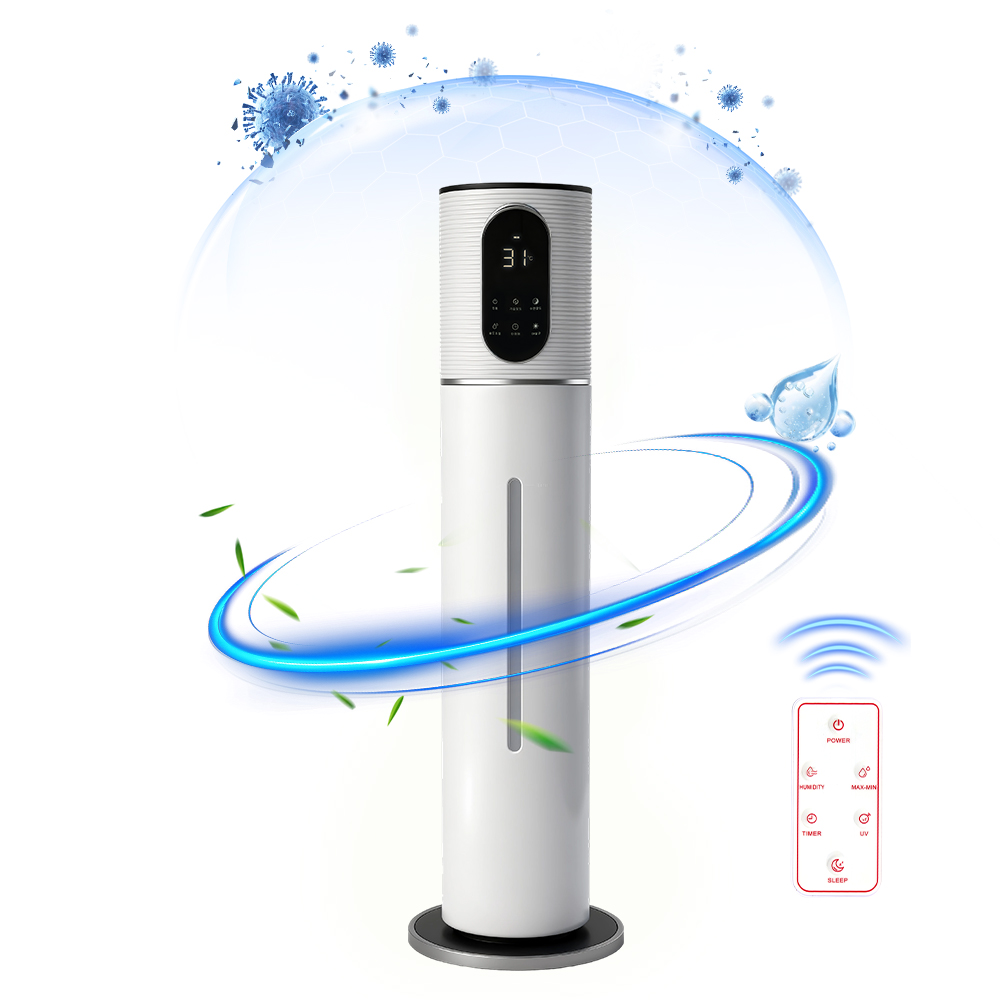 Jilimeli 대용량 초음파 스마트 가습기 리모컨세트 UV 살균 자동 습도 조절 2 in 1 디퓨저 무소음 물순환 가정용 사무실 거실 타워형 가습기 7L, 하얀 99,000원