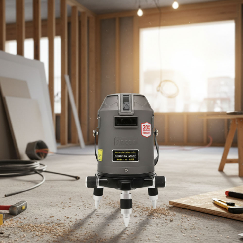 SINCON 라인레이저레벨기 SL445NP 전자식 4V4H1D 20배밝기 RED빔, 1개 473,990원