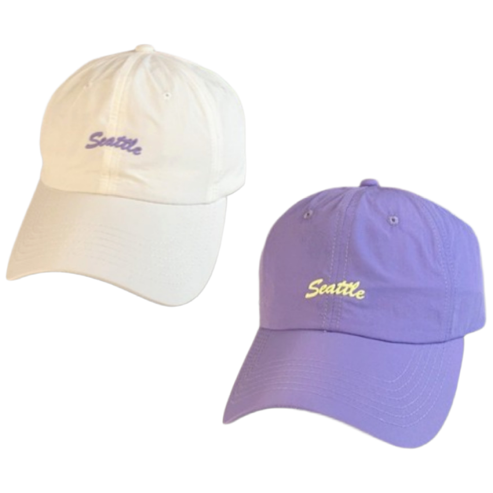 1+1 런디스포츠 물놀이 운동 방수 속건성 스포츠 모자 Seattle, 아이보리+바이올렛 19,800원