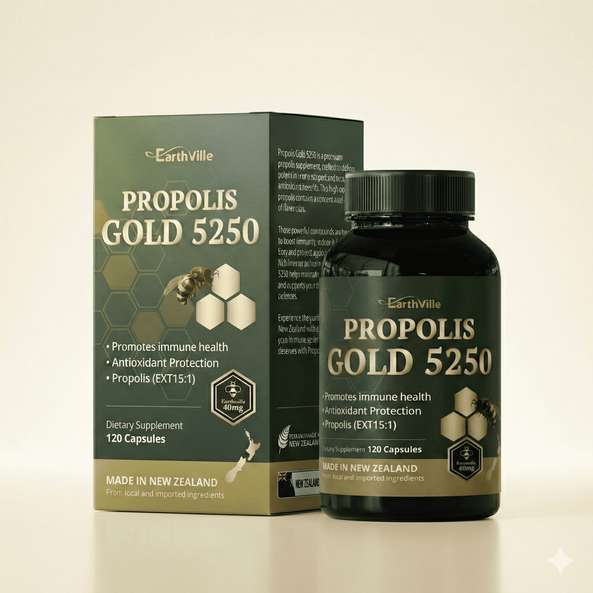 뉴질랜드 프로폴리스 골드 5250 원액 면역 플라보노이드 고함량 500mg, 1개, 120정, 현재가 54,930원