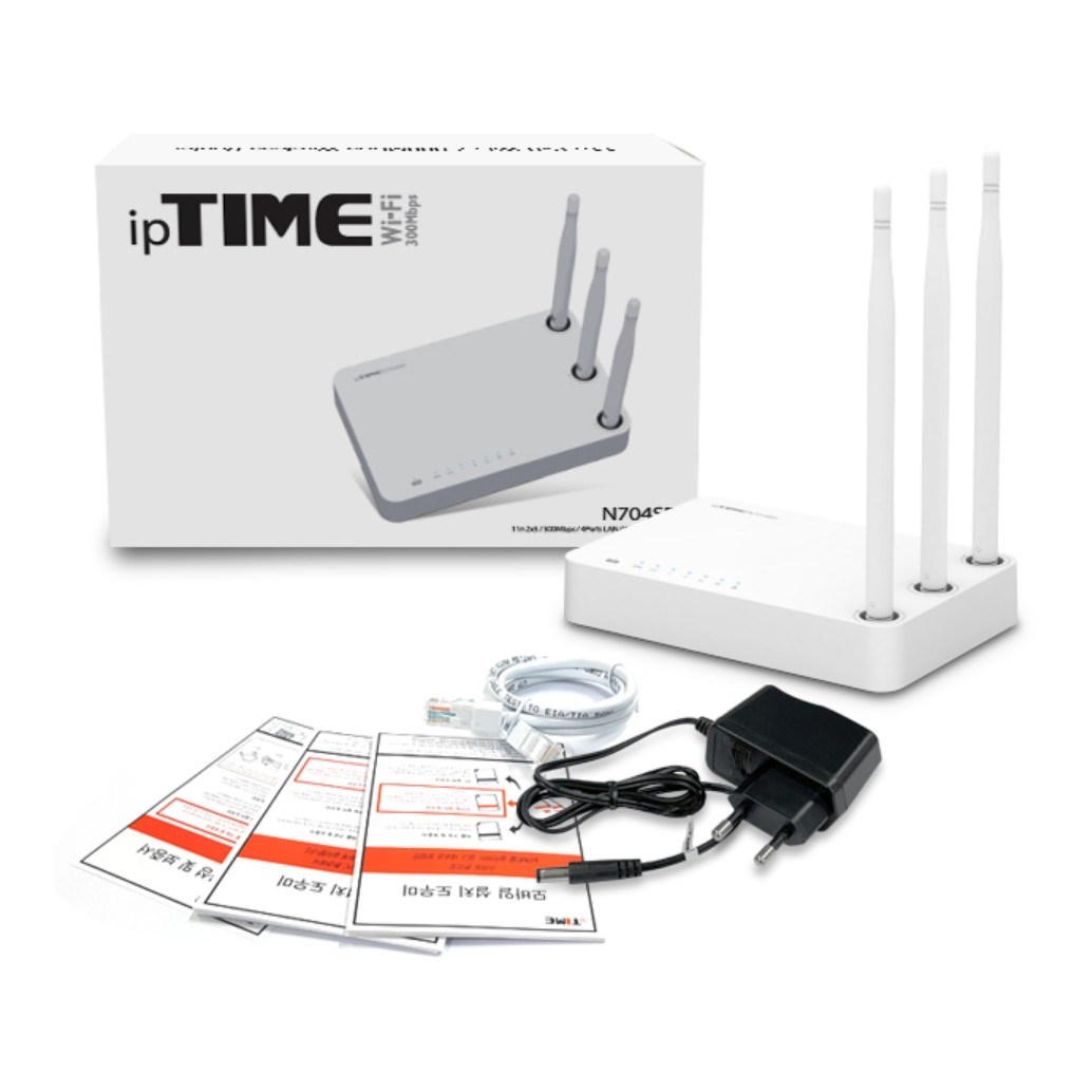 ipTIME 유무선 공유기, IP TIME N704S[화이트], 1개 23,200원