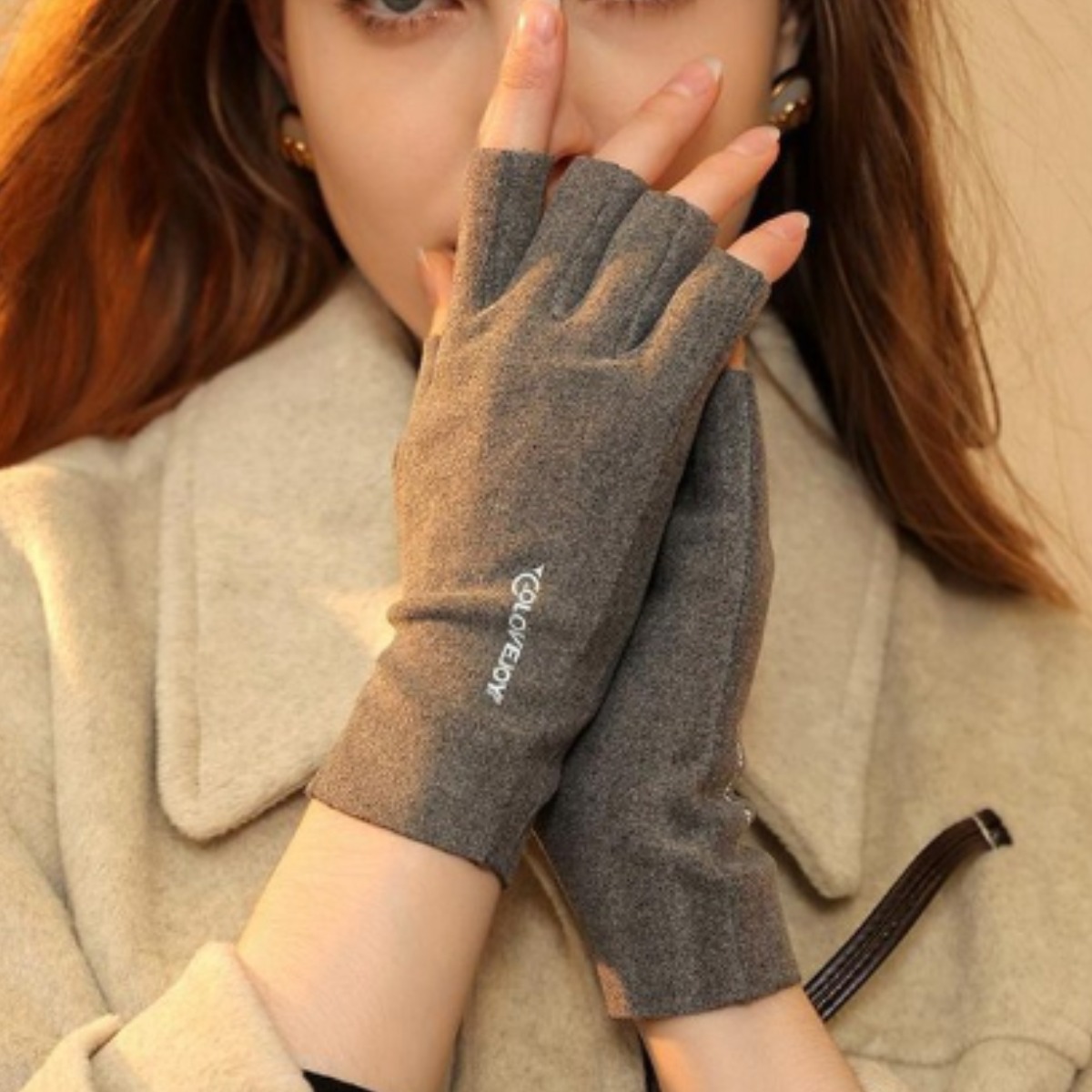 투에이비 여성 핸드워머 겨울 반장갑 기모 소프트 8,900원