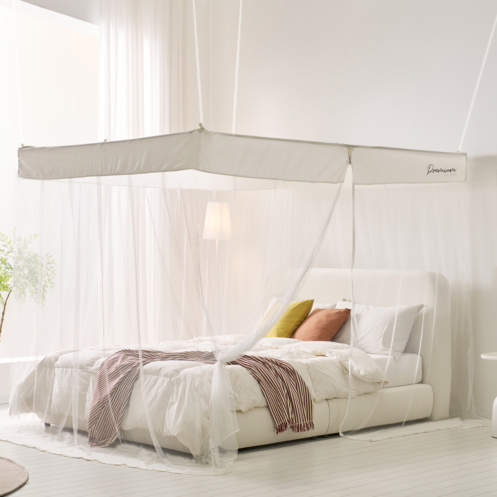 솔트 지퍼식 사각 모기장 마시멜로(스텐봉제외) 32,900원