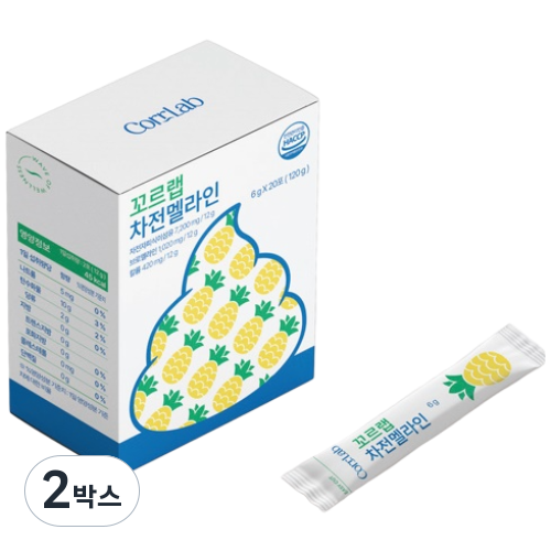 꼬르랩 차전자피 식이섬유 가볍게 챙기는 데일리 파인애플 브로멜라인 효소 스틱 20포 19,780원