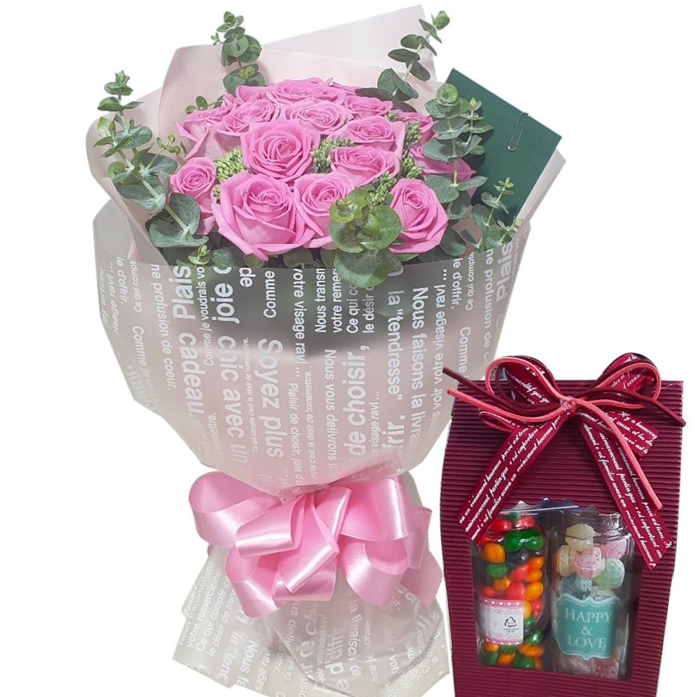 화이트데이 꽃바구니 사탕세트선물 BEST10 할인 꽃바구니+사탕세트 생일선물 도매생화사용 전국당일꽃배달서비스 70,800원