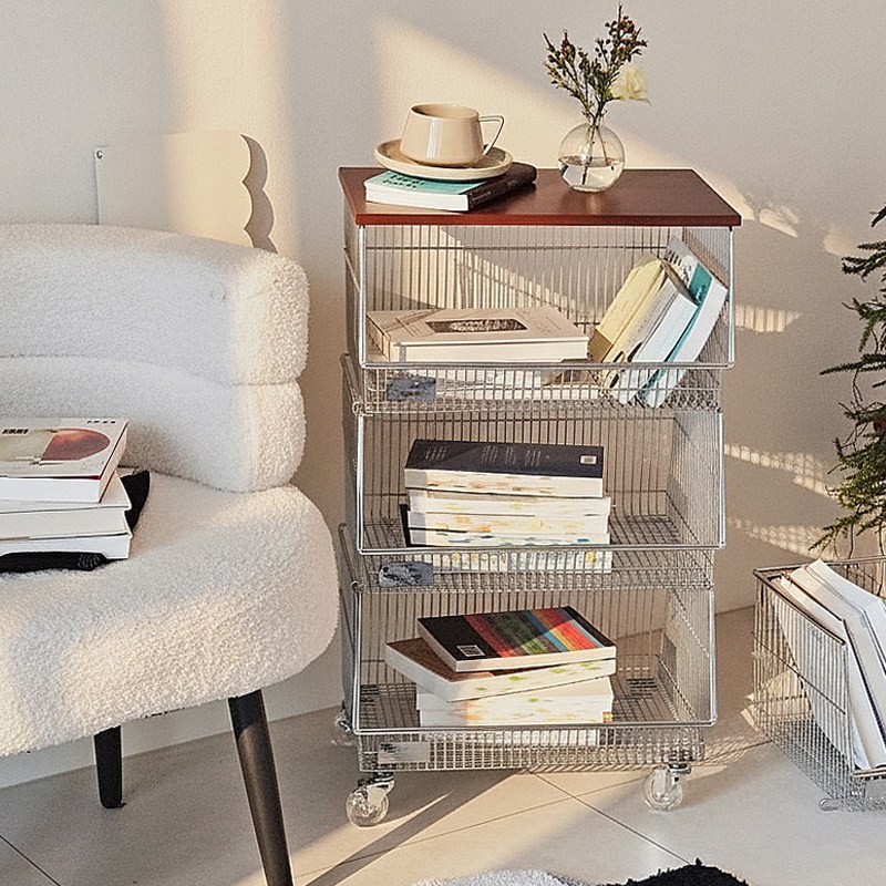 세탁바구니 트롤리 이동식 철제 틈새 슬라이딩 빨래바구니 다용도 수납 주방정리 적층형 정리함, 1개 86,900원