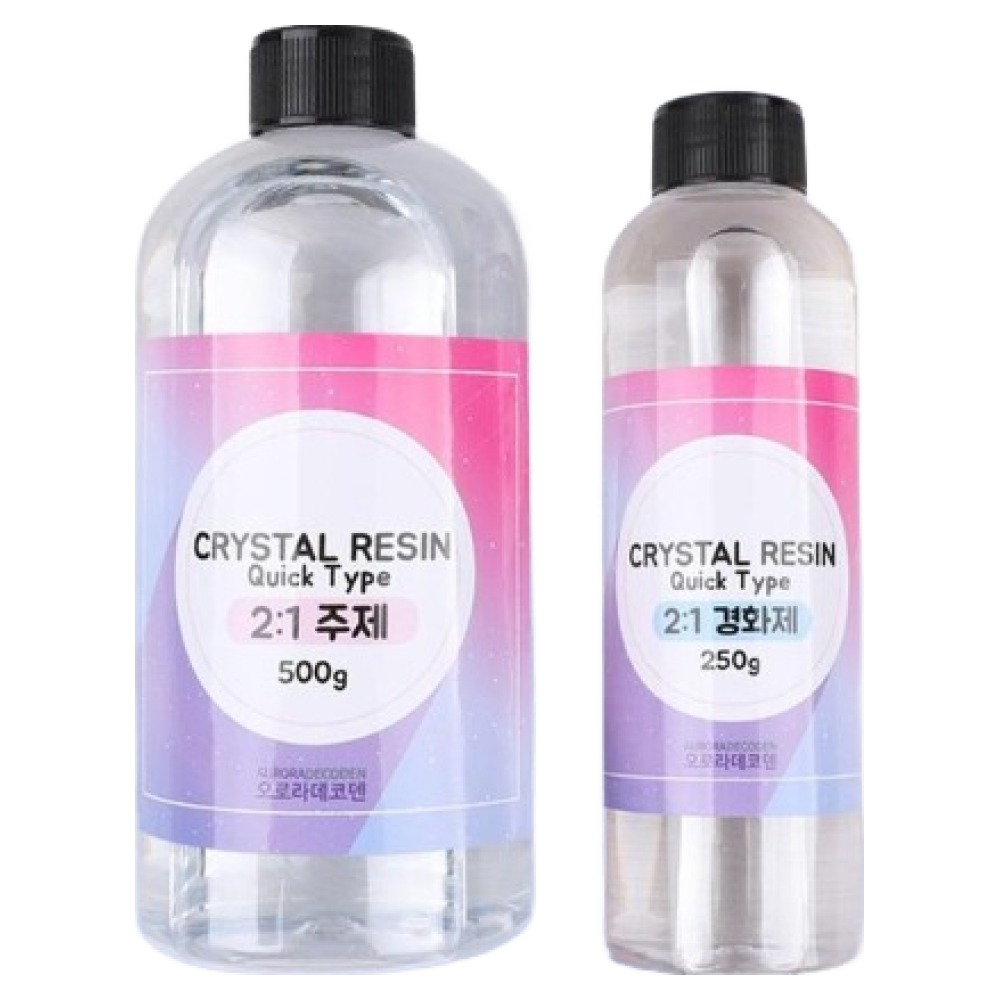 오로라데코덴 2액형 크리스탈 2대1 클리어퀵타입 750g R001, 1세트, 세트상품 19,800원