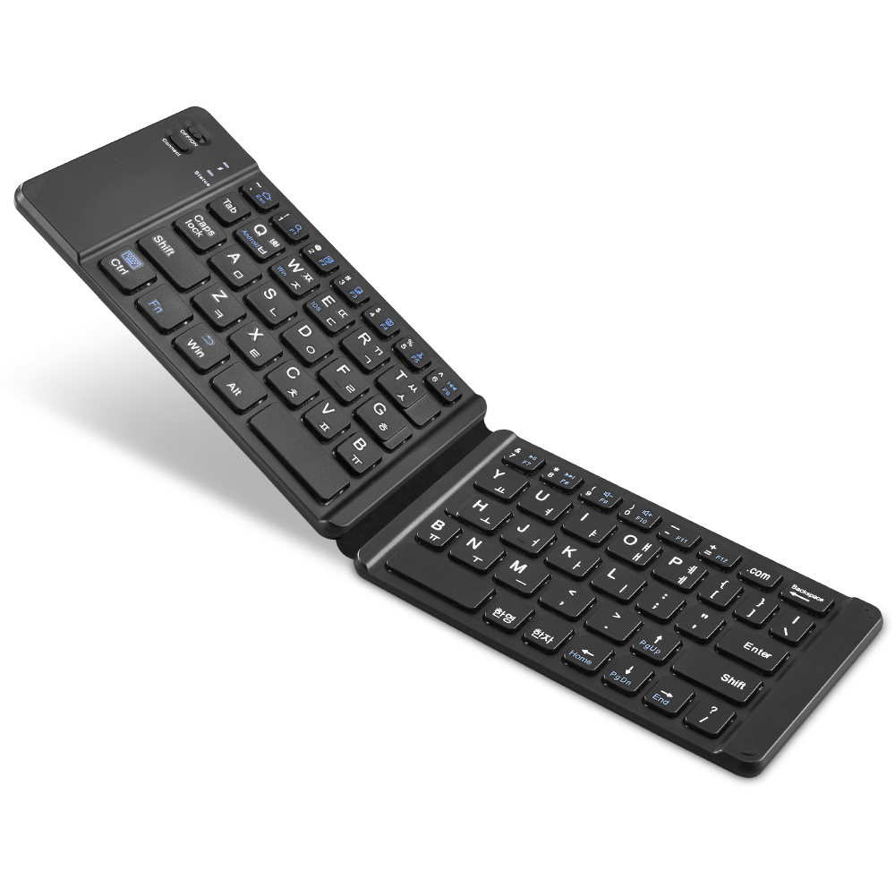 엑토 접이식 휴대용 충전식 블루투스 무선키보드 + 마이크로 5핀 충전케이블, 혼합색상, BTK-05 23,650원