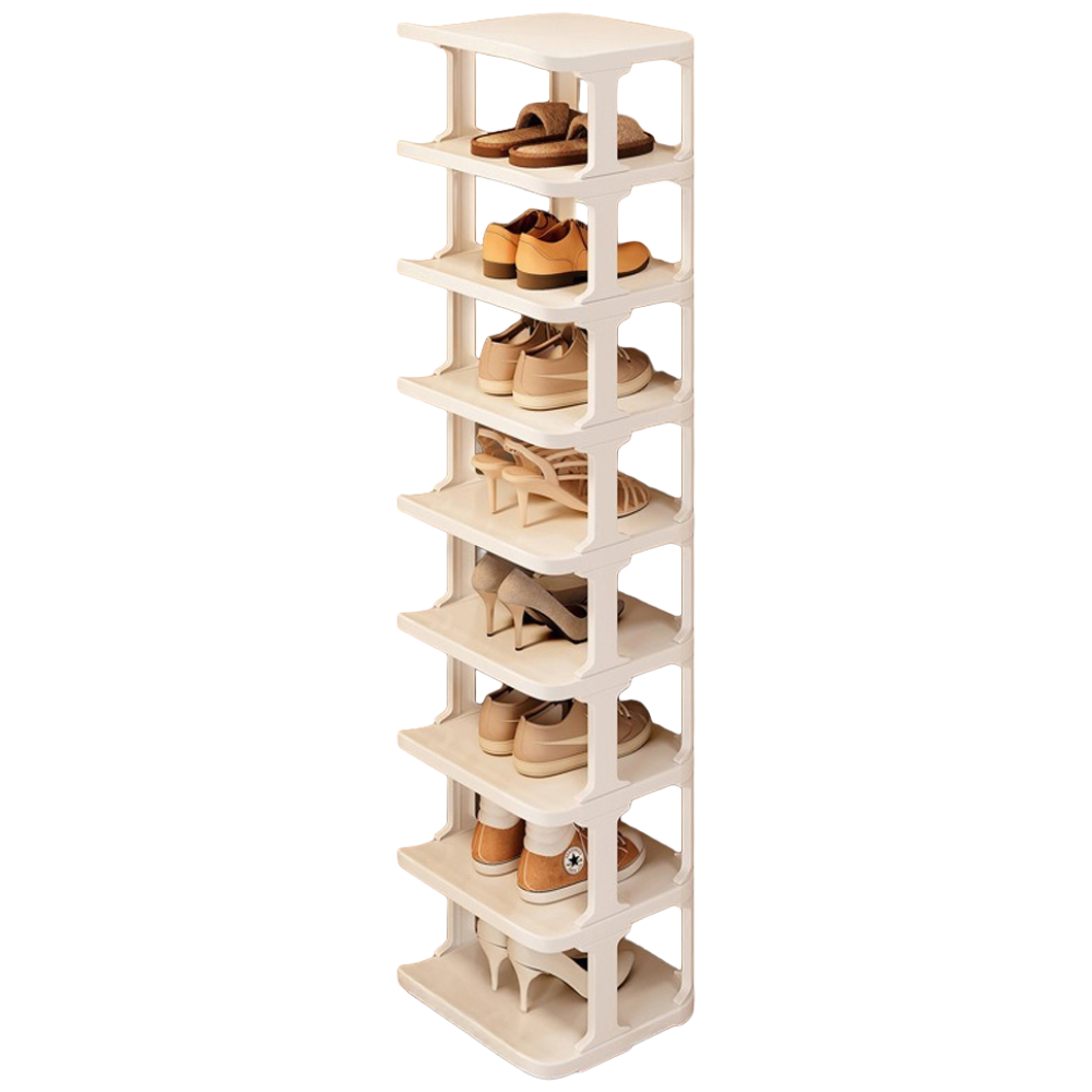 [홈프로] 입체적 다단계 설계 9단 신발 정리대 슬림 디자인 공간활용 정리대, 화이트, 1개 11,700원