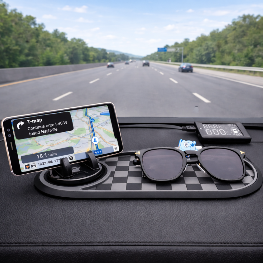 모드인 미끄럼방지 다용도 차량용 핸드폰거치 논슬립패드, 블랙+그레이, 1개 12,000원