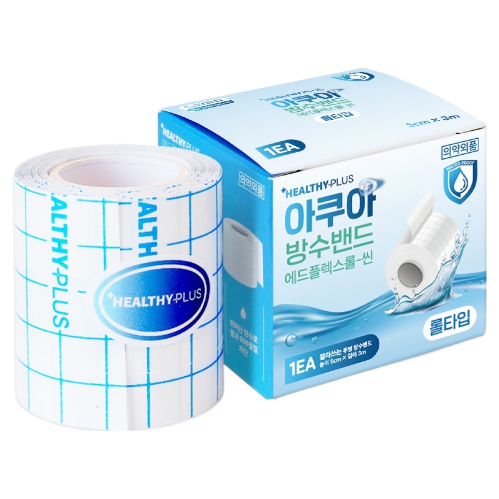 헬씨플러스 아쿠아 롤타입 잘라쓰는 투명 방수 밴드, 1개, 1개입 4,950원