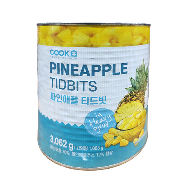 (무)쿡샾 파인애플(실온 티드빗 3kg)X5개 72,790원