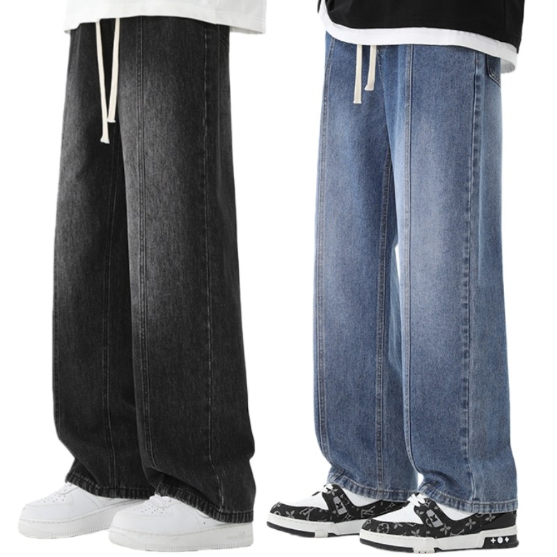 BDICOOL 1+1 남성 키 커 보이는 일자 실루엣 청바지 남자 롱 워싱 데님팬츠 BK118 41,900원