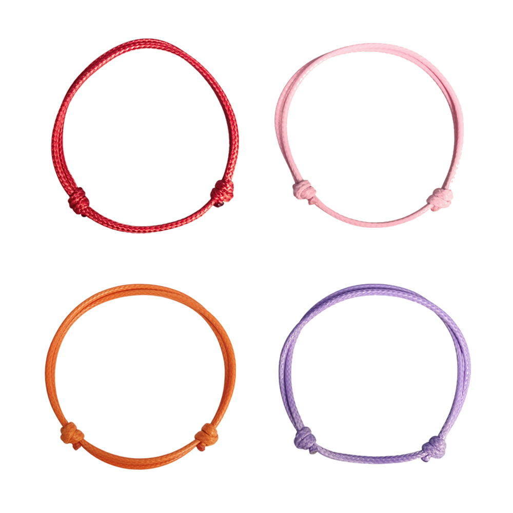 하니펫 강아지 고양이 출산 인식표 면왁스 목걸이줄 4개, 1세트, 레드+핑크+오렌지+퍼플 8,900원