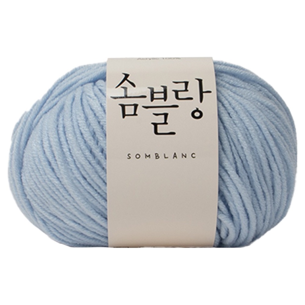 yarna 솜블랑 뜨개실 50g, 18 라이트블루, 1개 2,700원