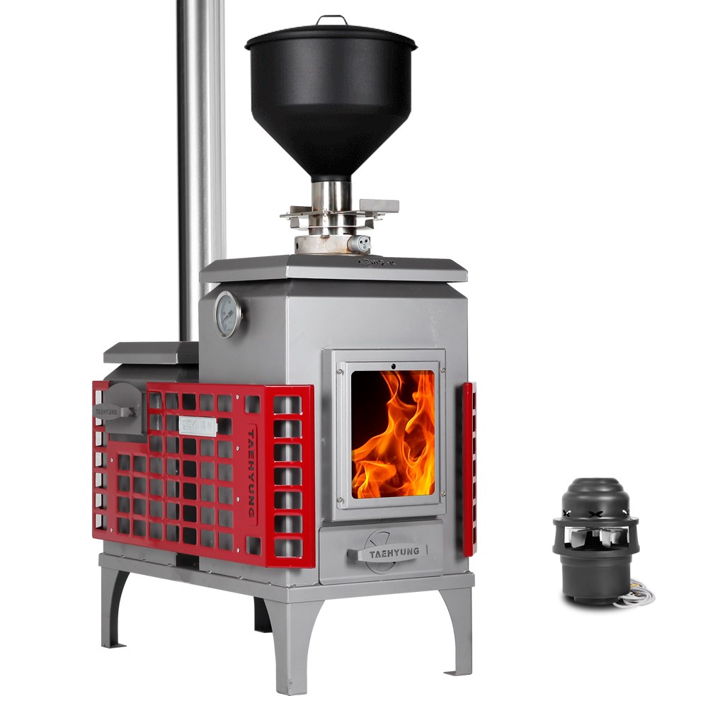 유진 펠렛 난로 40형 고급 안전망 장착 110mm 연통 호환 펠릿 펜션 전원주택 난방 용품 1,250,000원