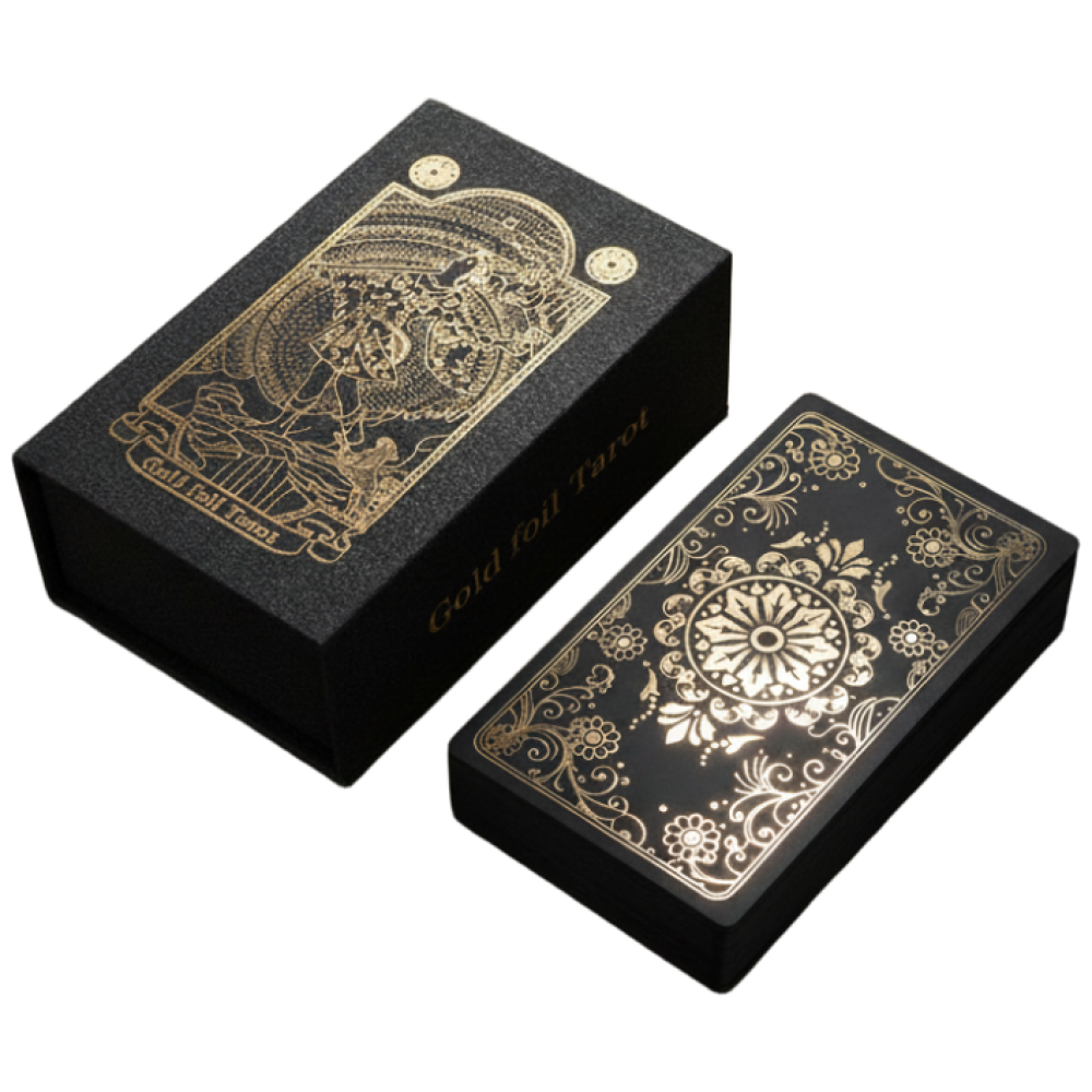 iKlim 다크골드타로카드 카드보관파우치 한글설명서 유니버셜웨이트 타로카드, 현재가 19,900원