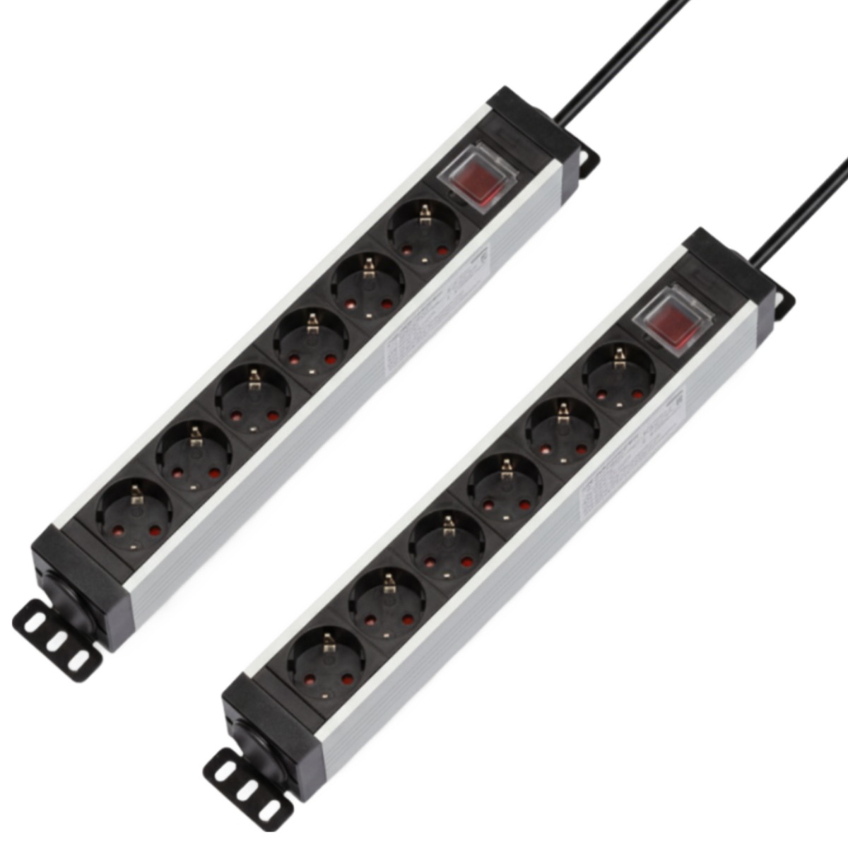 1+1 파워존 고용량 알루미늄 6구멀티탭 과부하차단 통합스위치 서버탭 1.5m 3m 5m 70,630원