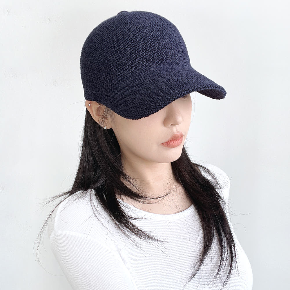 씨엘투 켓츠 여성 여름 니트 린넨 볼캡 모자 19,900원