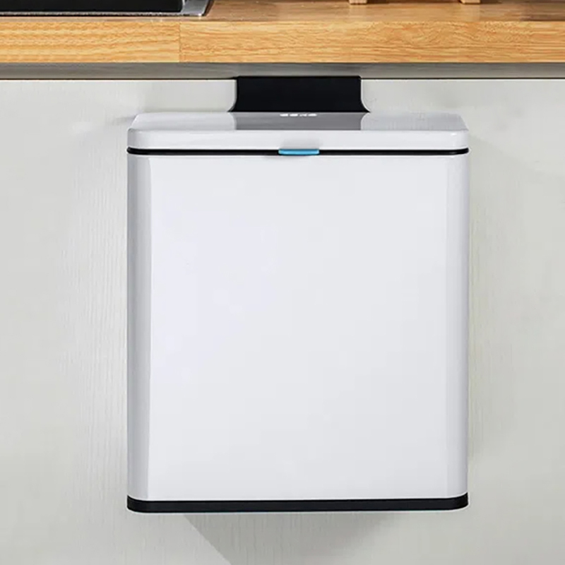 FONOW 음식물쓰레기통 데일리 키친 격리 밀폐 디자인에 덮개 걸이식 재활용분리수거함, 흰색(대형), 1개 38,700원