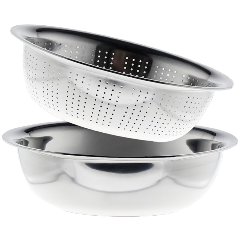 [한정 특가] 스텐 대형 특대형 김장 믹싱볼 양푼 2종 세트, 1개, 쿠헨바움 스테인레스 대형볼 2종 세트 14,500원