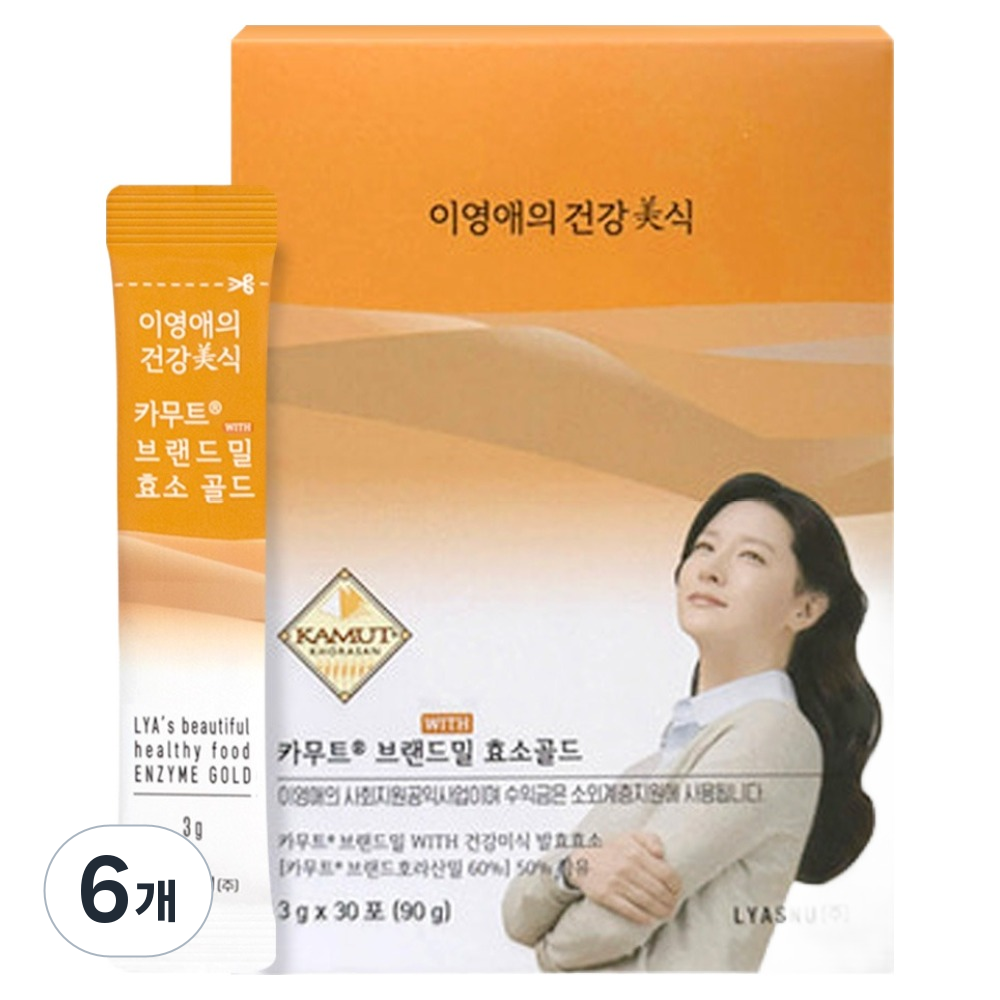 이영애의건강미식 카무트 브랜드밀 효소 골드, 90g, 6개 113,160원