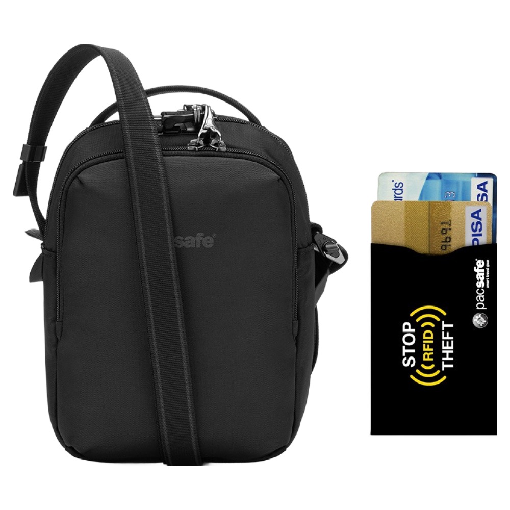 팩세이프 V 컴패니언 크로스바디 도난방지가방 + RFID차단 카드슬리브 세트 129,000원