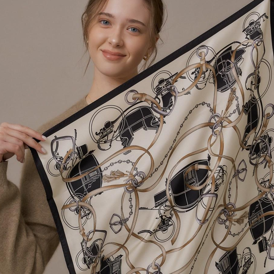 엘르 마차라인 실크 미니 스카프 SE831S301 29,000원