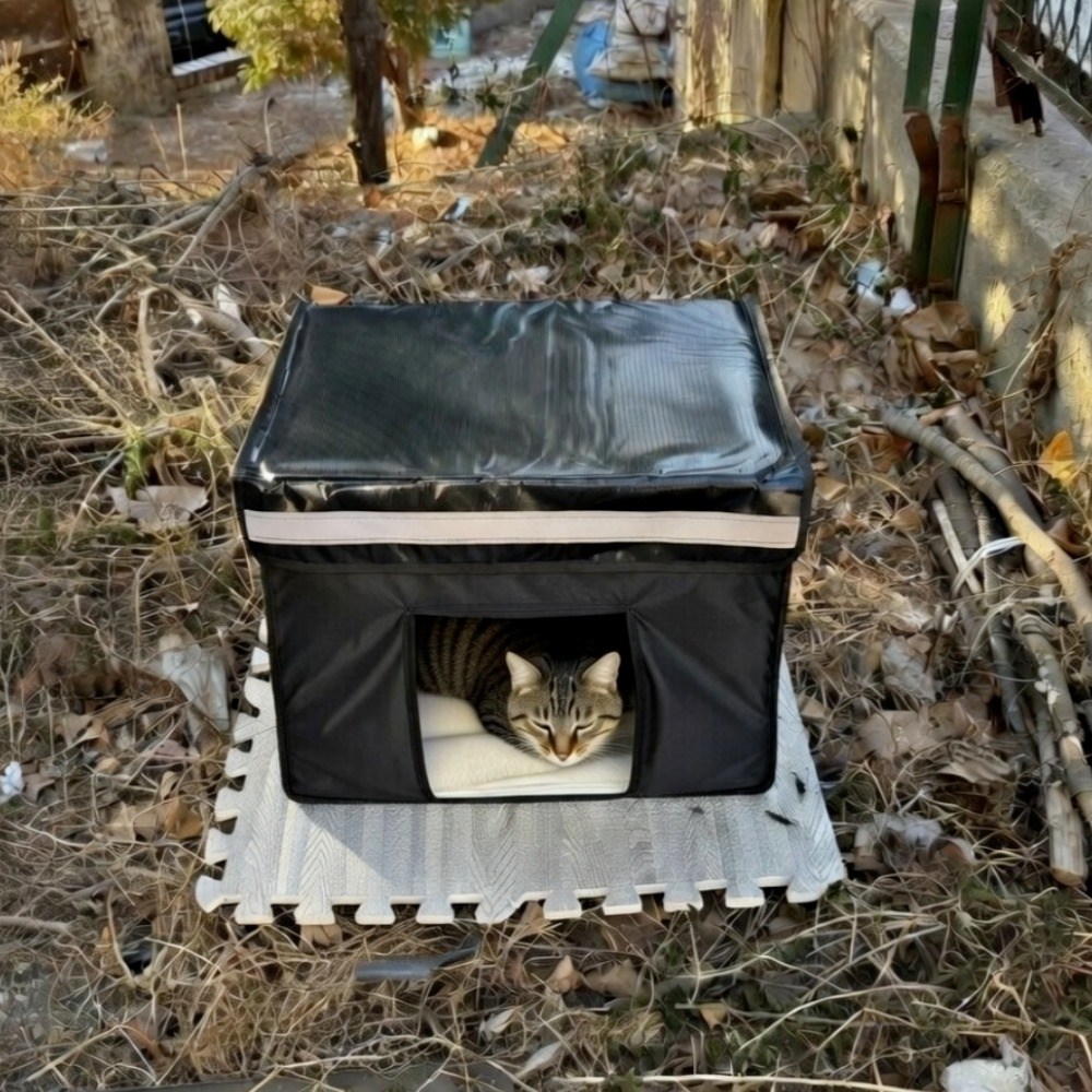 [담요 증정] 푸르픽 길고양이집 방풍 겨울 봄 사계절가능 야외 실내 방한 방풍 급식소 길냥이 20,950원