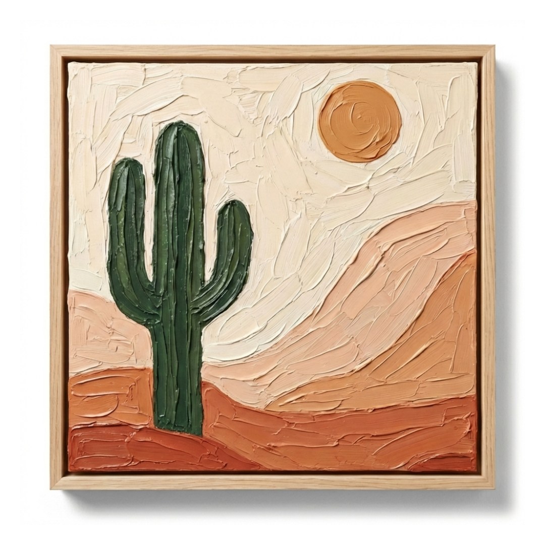 오컴멀 DIY 힐링 유화 그리기 입문용 초보용 페인팅 붓 물감 세트, Easy_해와 선인장, 1세트 12,600원