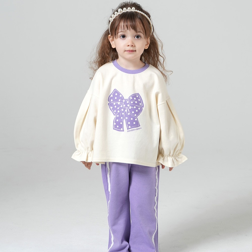 키즈꼬모 여아용 리본콩 상하의 세트 20,000원