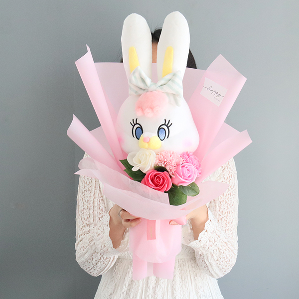 모리앤 리코 한아름 40cm 비누조화꽃 인형꽃다발 25,900원