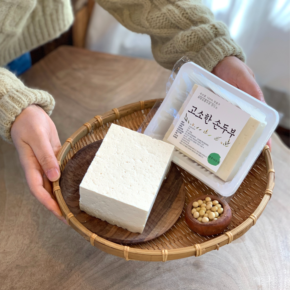경주 더두부 국산 콩 전통 수제 두부550g  2개 순두부 750g 1개 (총 1.9kg) 해양심층수 무첨가 두부 21,000원