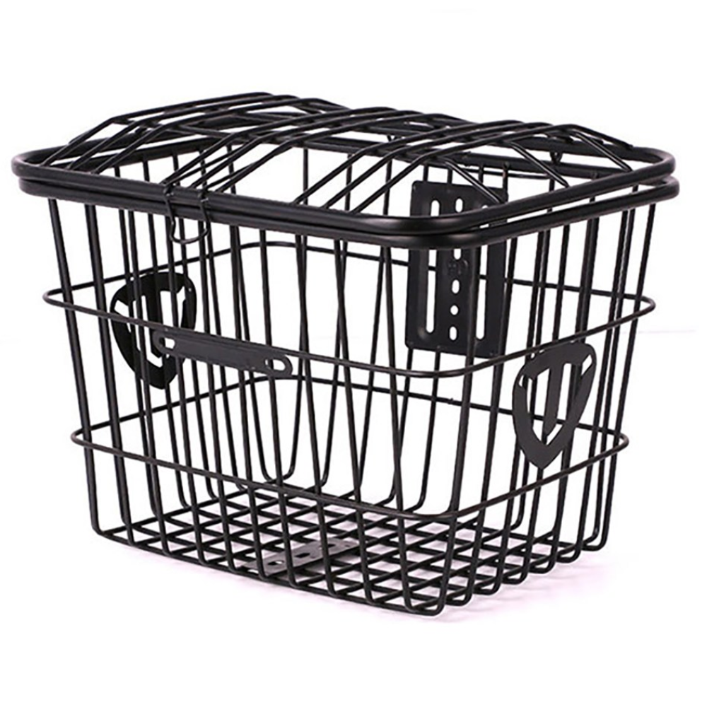 짐받이 장바구니 철 바스켓 걸이식바구니 탈부착 자전거 덮개형 바구니 G332, 1개 9,900원