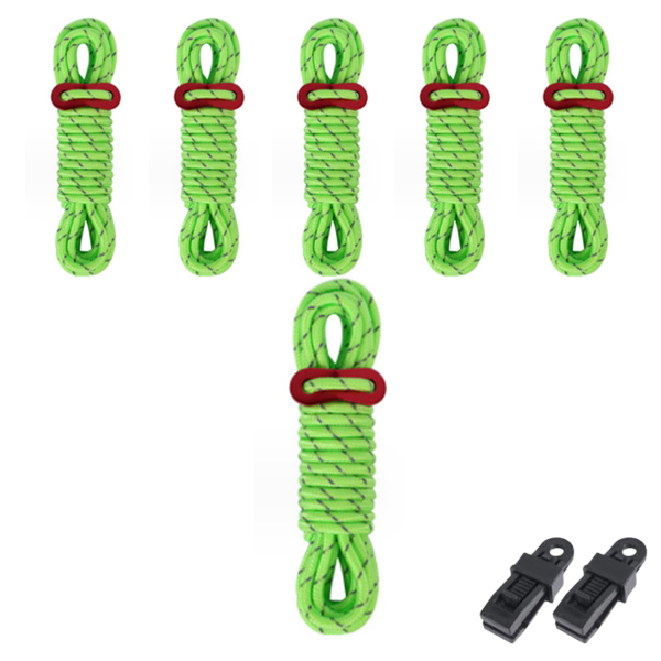 디트리 반사 로프 6p + 스토퍼 6p + 텐트타프 고정클립 2p 세트 4,640원